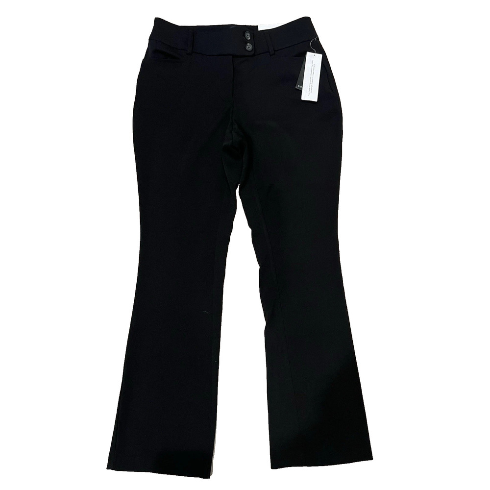 Rafaella Curvy Boot Pants Womens 20W Short Black High Rise Slimming NWT